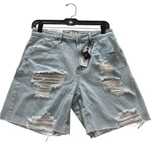 Rue21 Light Blue Ripped Jean Shorts